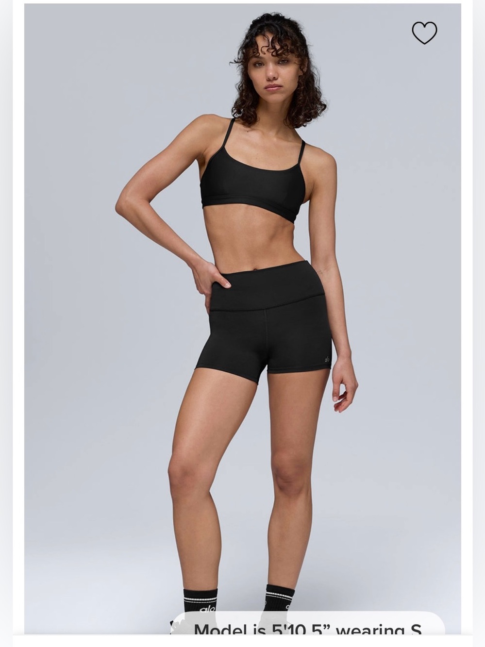 ALO Yoga Black 3” Airlift High Waist Short